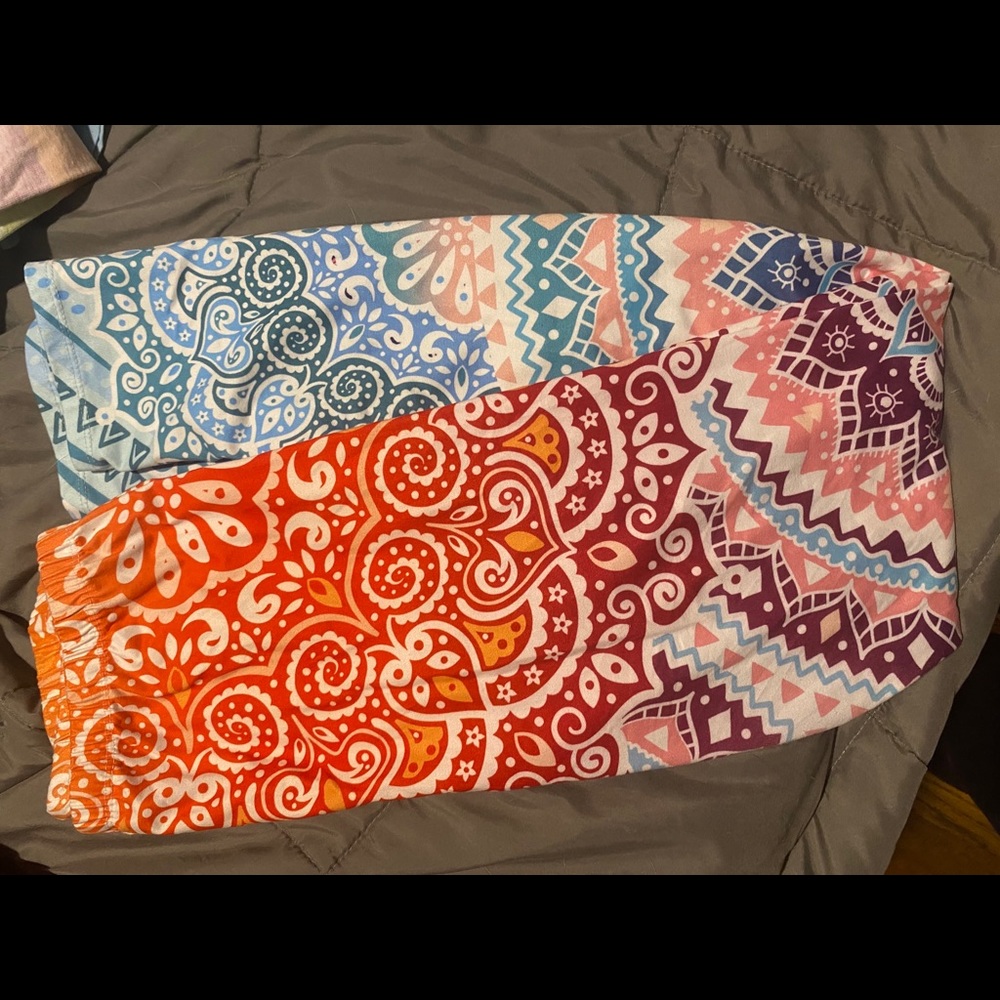 Rainbow Gradient Mandala Leggings